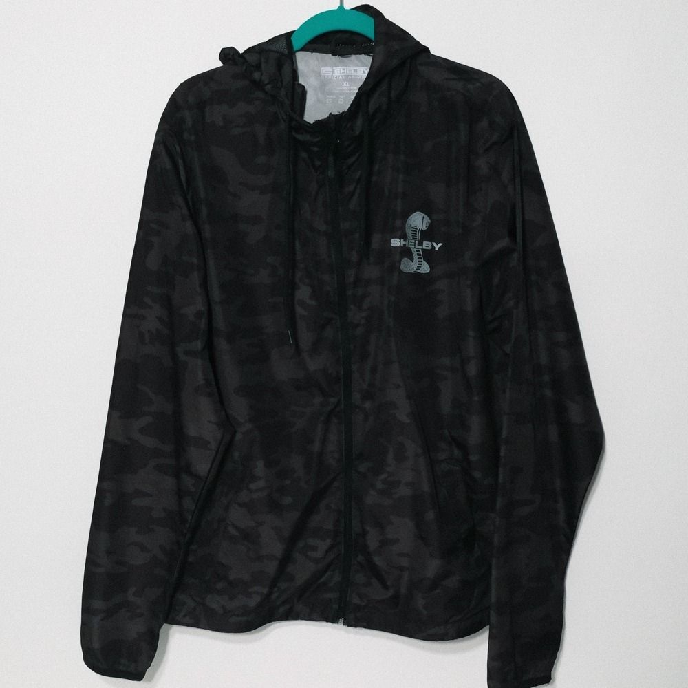 Shelby Cobra Camouflage Jacket Size XL Black